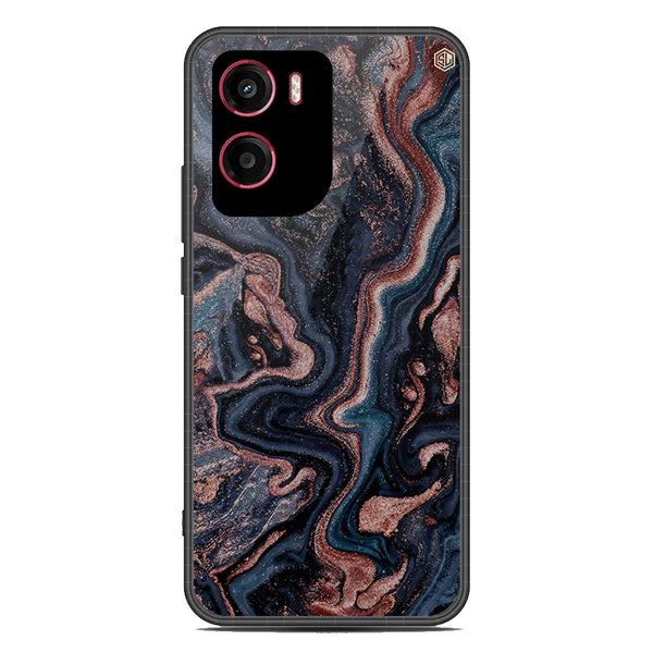 Marble Series Soft Phone Case - Metal Case - Design 4 - Motorola Moto G05
