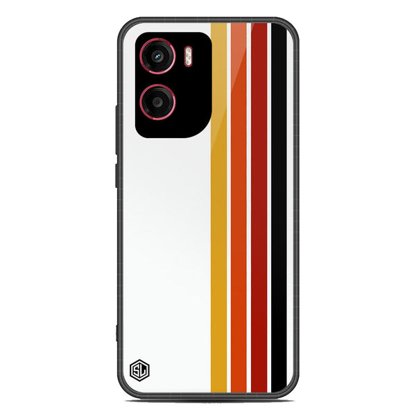 Retro Stripes Series Soft Phone Case - Metal Case - Design 4 - Motorola Moto G05