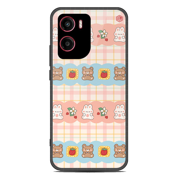 Cute Korean Design Series Soft Phone Case - Metal Case - Design 5 - Motorola Moto G05