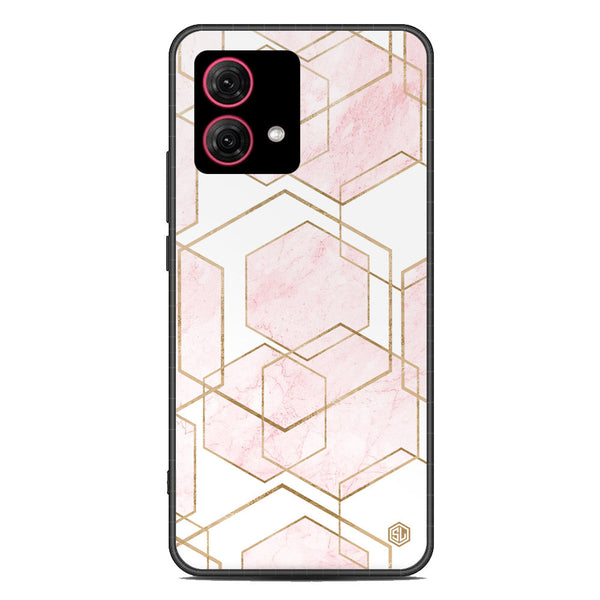 Stylish Marble Series Soft Phone Case - Metal Case - Design 3 - Motorola Moto G84