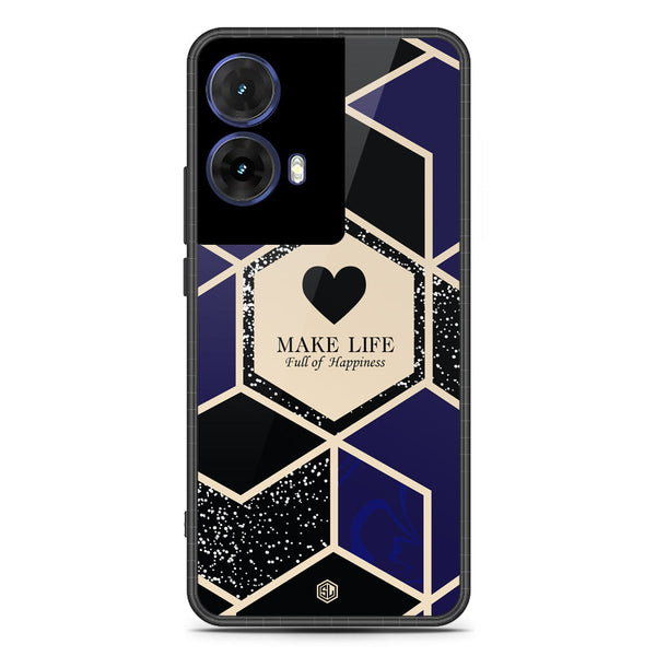 Happiness Series Soft Phone Case - Metal Case - Design 1 - Motorola Moto G85