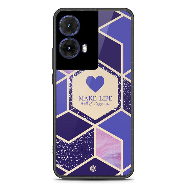 Happiness Series Soft Phone Case - Metal Case - Design 2 - Motorola Moto G85