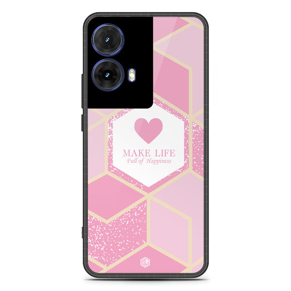 Happiness Series Soft Phone Case - Metal Case - Design 3 - Motorola Moto G85