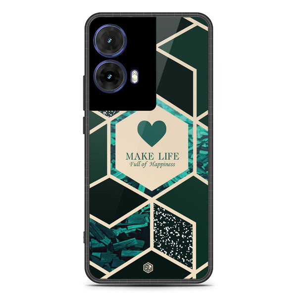 Happiness Series Soft Phone Case - Metal Case - Design 4 - Motorola Moto G85