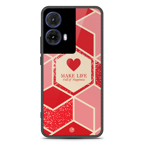 Happiness Series Soft Phone Case - Metal Case - Design 5 - Motorola Moto G85