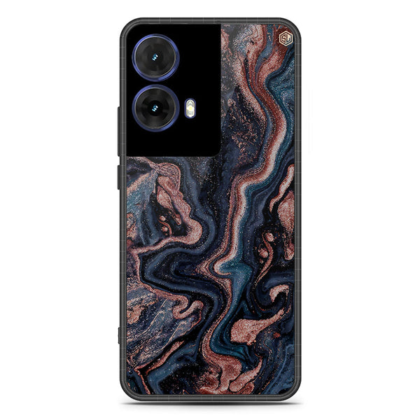 Marble Series Soft Phone Case - Metal Case - Design 4 - Motorola Moto G85