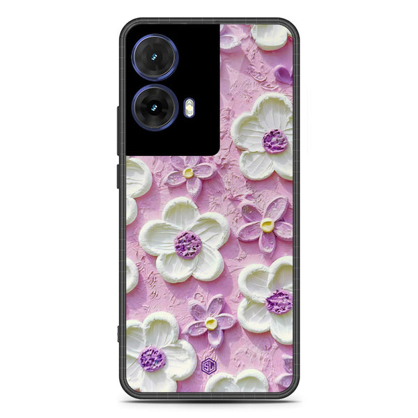 Floral Series Soft Phone Case - Metal Case - Design 4 - Motorola Moto G85