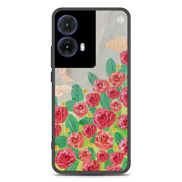 Floral Series Soft Phone Case - Metal Case - Design 10 - Motorola Moto G85