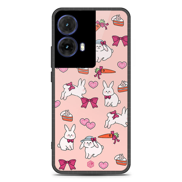 Cute Korean Design Series Soft Phone Case - Metal Case - Design 1 - Motorola Moto G85