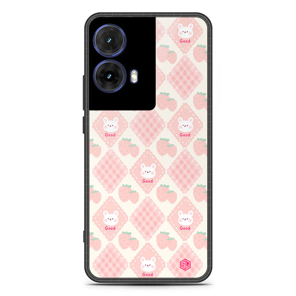Cute Korean Design Series Soft Phone Case - Metal Case - Design 3 - Motorola Moto G85