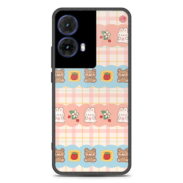 Cute Korean Design Series Soft Phone Case - Metal Case - Design 5 - Motorola Moto G85