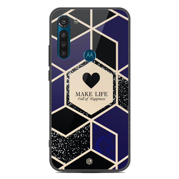 Happiness Series Soft Phone Case - Metal Case - Design 1 - Motorola Moto G8 Power