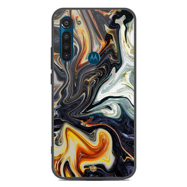 Marble Series Soft Phone Case - Metal Case - Design 1 - Motorola Moto G8 Power