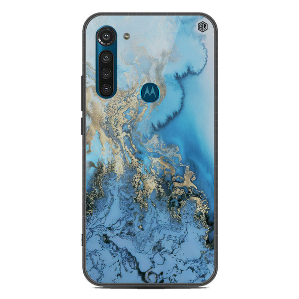 Marble Series Soft Phone Case - Metal Case - Design 2 - Motorola Moto G8 Power