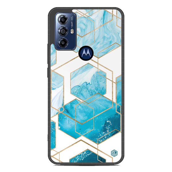 Stylish Marble Series Soft Phone Case - Metal Case - Design 1 - Motorola Moto G Play 2023