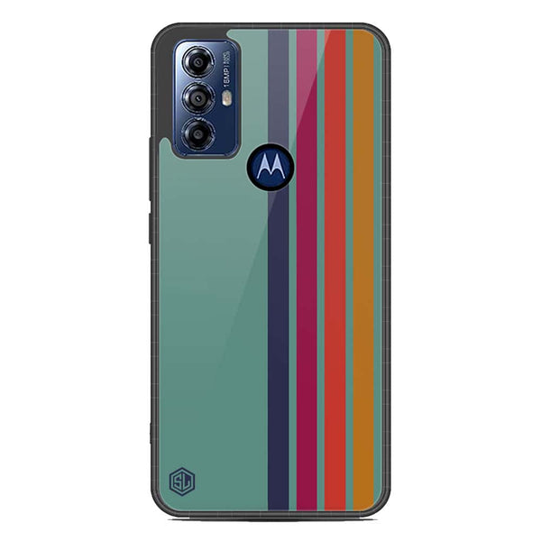 Retro Stripes Series Soft Phone Case - Metal Case - Design 5 - Motorola Moto G Play 2023