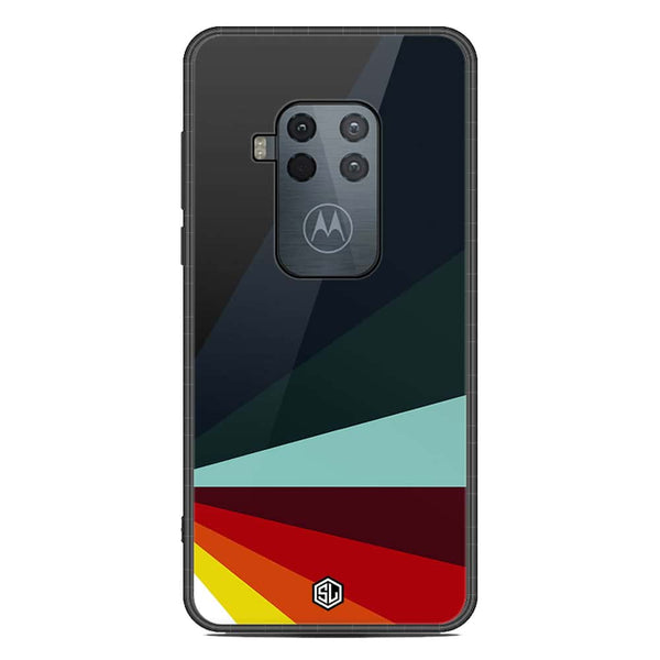 Retro Stripes Series Soft Phone Case - Metal Case - Design 1 - Motorola Moto One Zoom