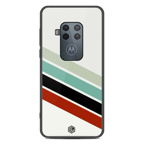 Retro Stripes Series Soft Phone Case - Metal Case - Design 2 - Motorola Moto One Zoom