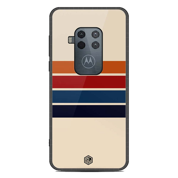 Retro Stripes Series Soft Phone Case - Metal Case - Design 3 - Motorola Moto One Zoom