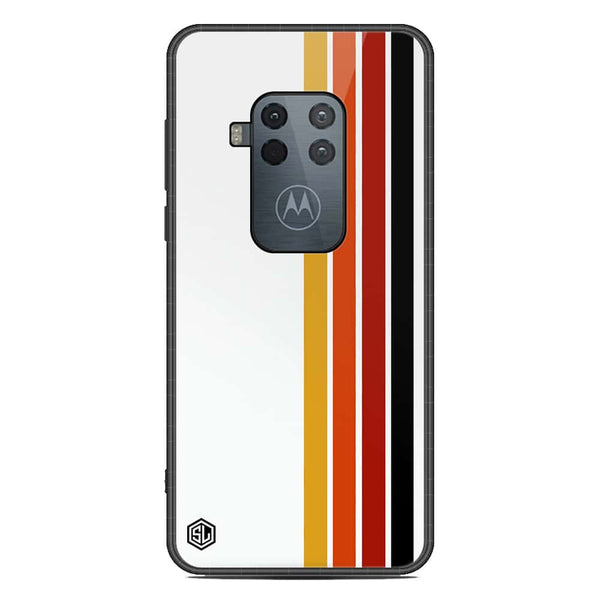 Retro Stripes Series Soft Phone Case - Metal Case - Design 4 - Motorola Moto One Zoom