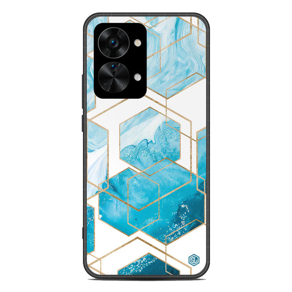 Stylish Marble Series Soft Phone Case - Metal Case - Design 1 - OnePlus Nord 2T