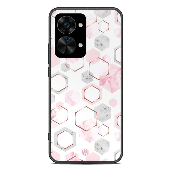 Stylish Marble Series Soft Phone Case - Metal Case - Design 4 - OnePlus Nord 2T