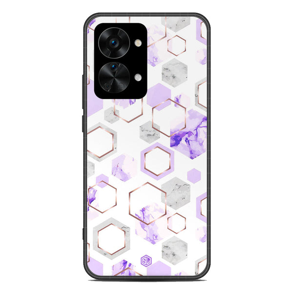 Stylish Marble Series Soft Phone Case - Metal Case - Design 5 - OnePlus Nord 2T