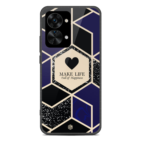 Happiness Series Soft Phone Case - Metal Case - Design 1 - OnePlus Nord 2T