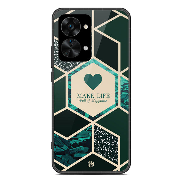 Happiness Series Soft Phone Case - Metal Case - Design 4 - OnePlus Nord 2T