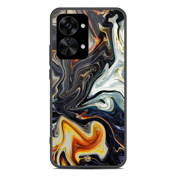 Marble Series Soft Phone Case - Metal Case - Design 1 - OnePlus Nord 2T