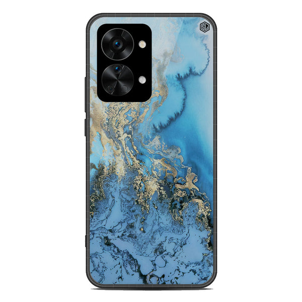 Marble Series Soft Phone Case - Metal Case - Design 2 - OnePlus Nord 2T