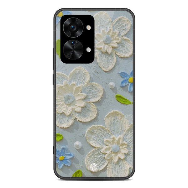 Floral Series Soft Phone Case - Metal Case - Design 3 - OnePlus Nord 2T