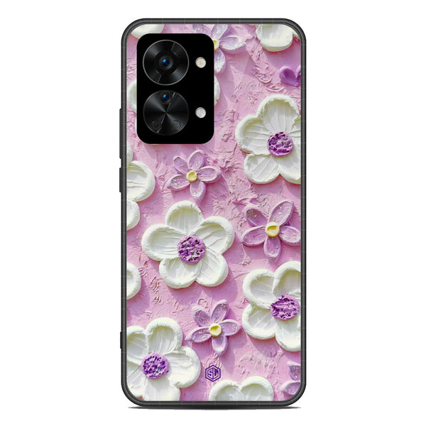 Floral Series Soft Phone Case - Metal Case - Design 4 - OnePlus Nord 2T