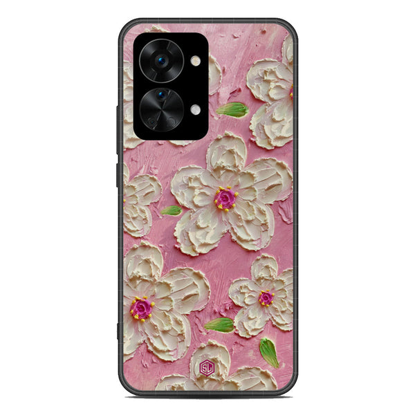 Floral Series Soft Phone Case - Metal Case - Design 5 - OnePlus Nord 2T