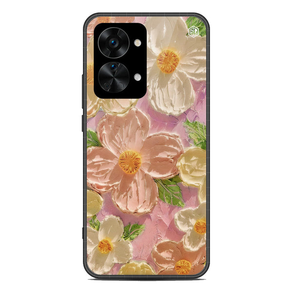 Floral Series Soft Phone Case - Metal Case - Design 11 - OnePlus Nord 2T