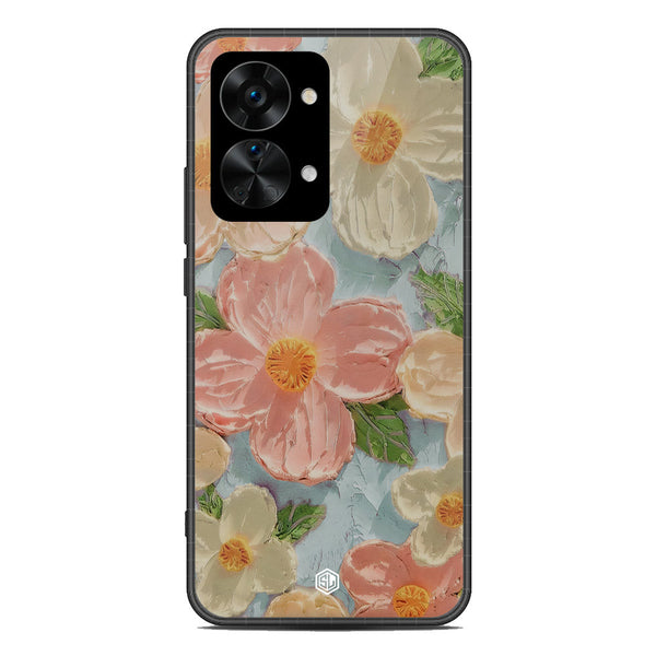 Floral Series Soft Phone Case - Metal Case - Design 16 - OnePlus Nord 2T