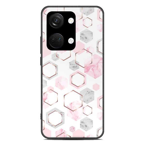 Stylish Marble Series Soft Phone Case - Premium Glass Case - Design 4 - OnePlus Nord 3
