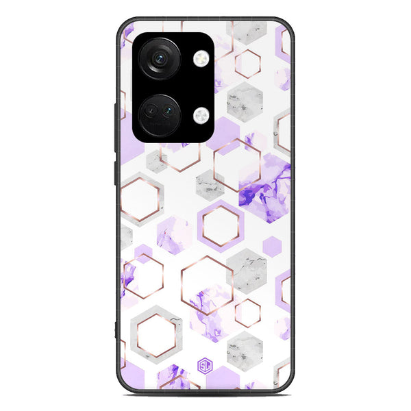Stylish Marble Series Soft Phone Case - Premium Glass Case - Design 5 - OnePlus Nord 3