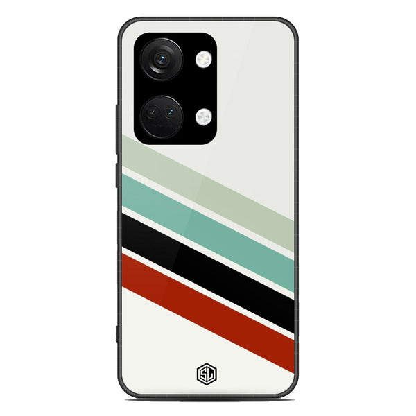 Retro Stripes Series Soft Phone Case - Premium Glass Case - Design 2 - OnePlus Nord 3