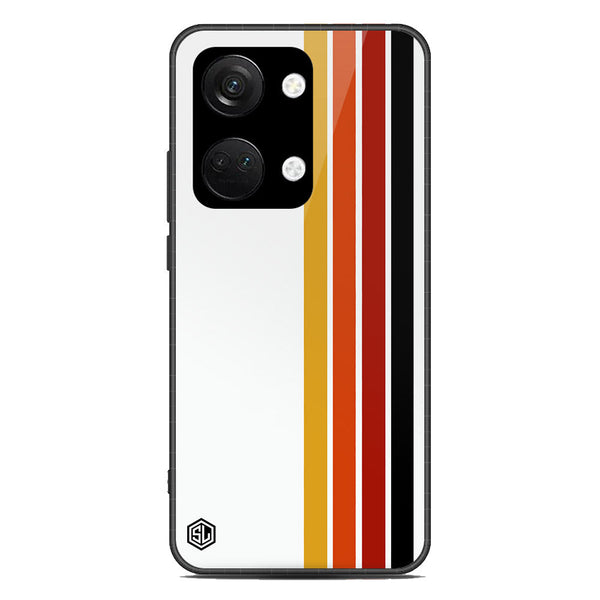 Retro Stripes Series Soft Phone Case - Premium Glass Case - Design 4 - OnePlus Nord 3