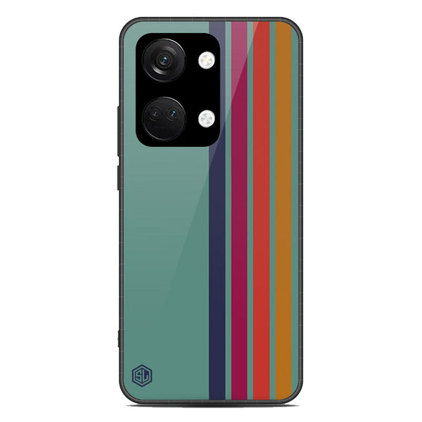 Retro Stripes Series Soft Phone Case - Premium Glass Case - Design 5 - OnePlus Nord 3