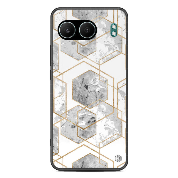 Stylish Marble Series Soft Phone Case - Metal Case - Design 2 - OnePlus Nord 4