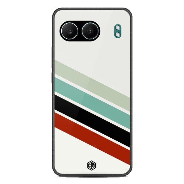 Retro Stripes Series Soft Phone Case - Metal Case - Design 2 - OnePlus Nord 4