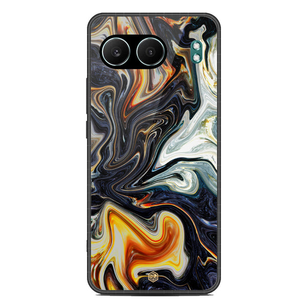 Marble Series Soft Phone Case - Metal Case - Design 1 - OnePlus Nord 4