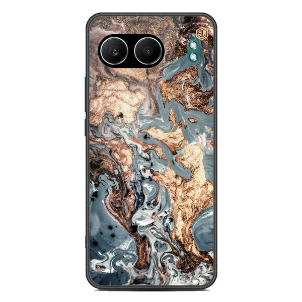 Marble Series Soft Phone Case - Metal Case - Design 5 - OnePlus Nord 4