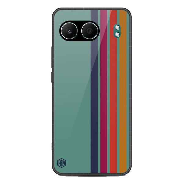 Retro Stripes Series Soft Phone Case - Metal Case - Design 5 - OnePlus Nord 4