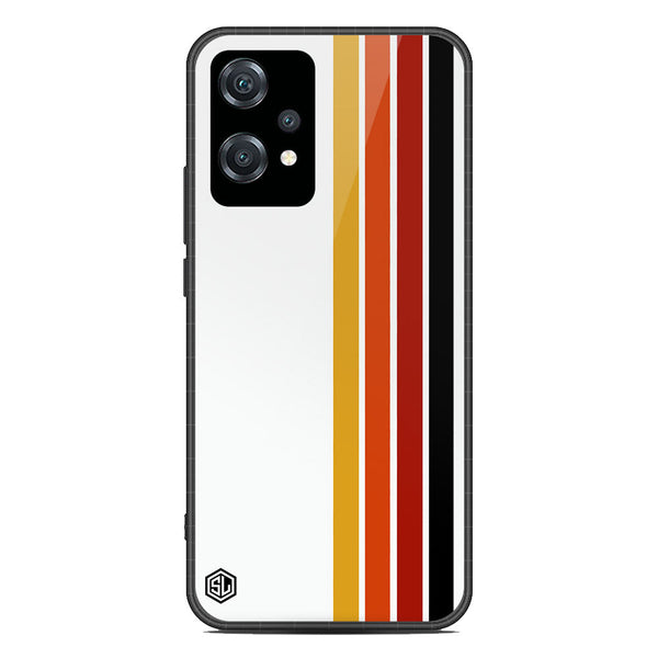 Retro Stripes Series Soft Phone Case - Premium Glass Case - Design 4 - OnePlus Nord CE 2 Lite 5G