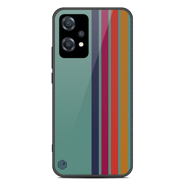 Retro Stripes Series Soft Phone Case - Premium Glass Case - Design 5 - OnePlus Nord CE 2 Lite 5G