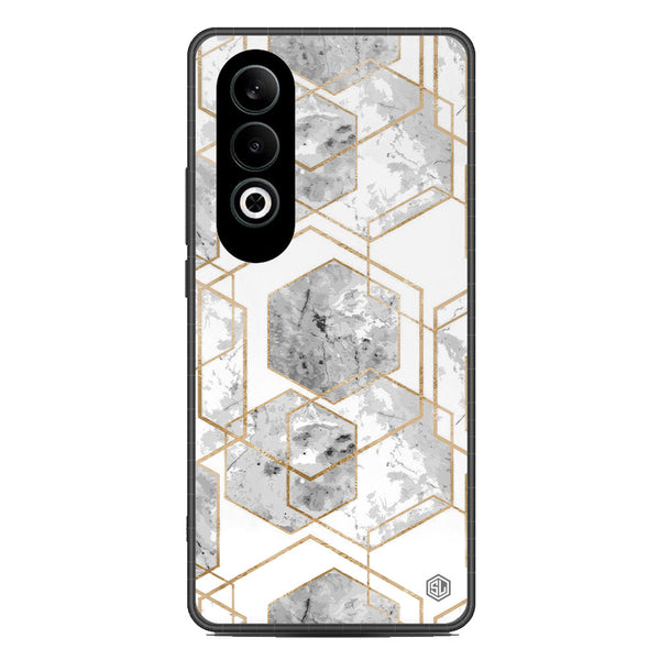 Stylish Marble Series Soft Phone Case - Metal Case - Design 2 - OnePlus Nord CE 4