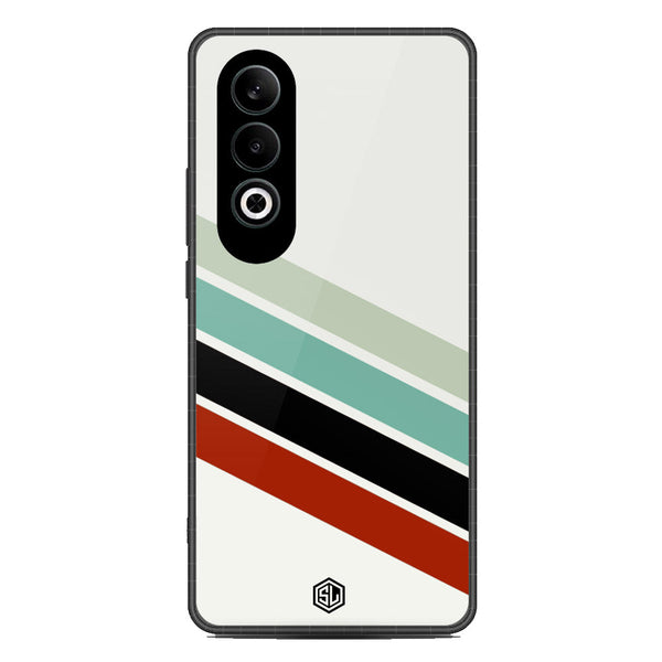Retro Stripes Series Soft Phone Case - Metal Case - Design 2 - OnePlus Nord CE 4